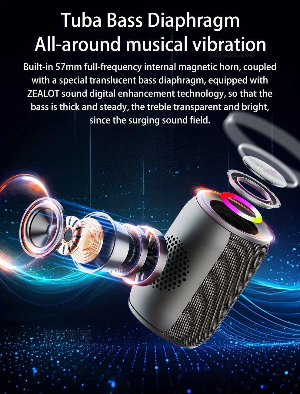 Enjoy your favorite tunes with these wireless outdoor portable subwoofer speakers, delivering rich sound and powerful bass for a great listening experience on-the-go.