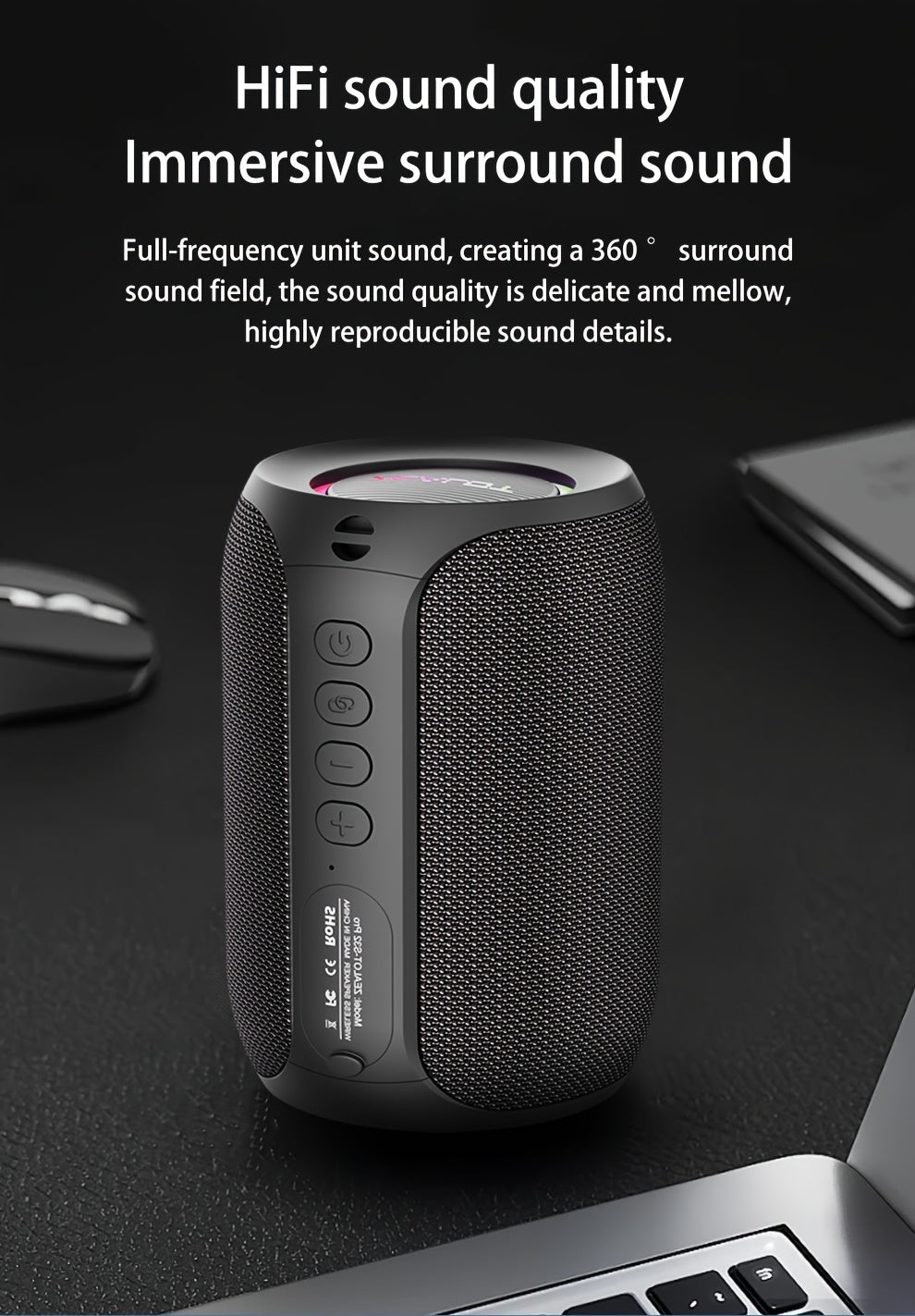 Enjoy your favorite tunes with these wireless outdoor portable subwoofer speakers, delivering rich sound and powerful bass for a great listening experience on-the-go.