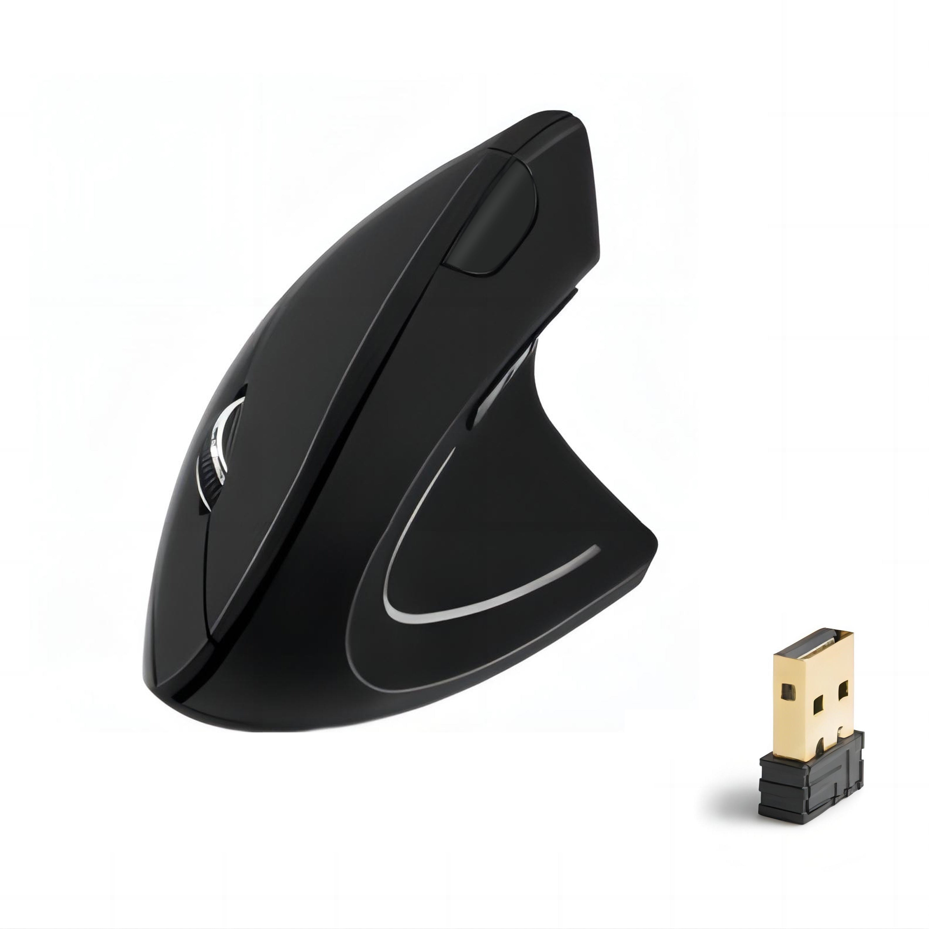 Navigate comfortably with this 2.4GHz ergonomic wireless mouse—designed for smooth, precise control and long-lasting wireless freedom!