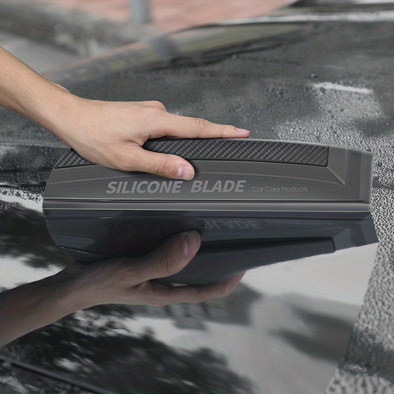 Soft-Grip Silicone Water Blade - Non-Scratch Car Wrap Tool for Water, Window, and Film Cleaning - Durable, Handy, and Easy-to-Use Squeegee Wiper and Scraping Accessory