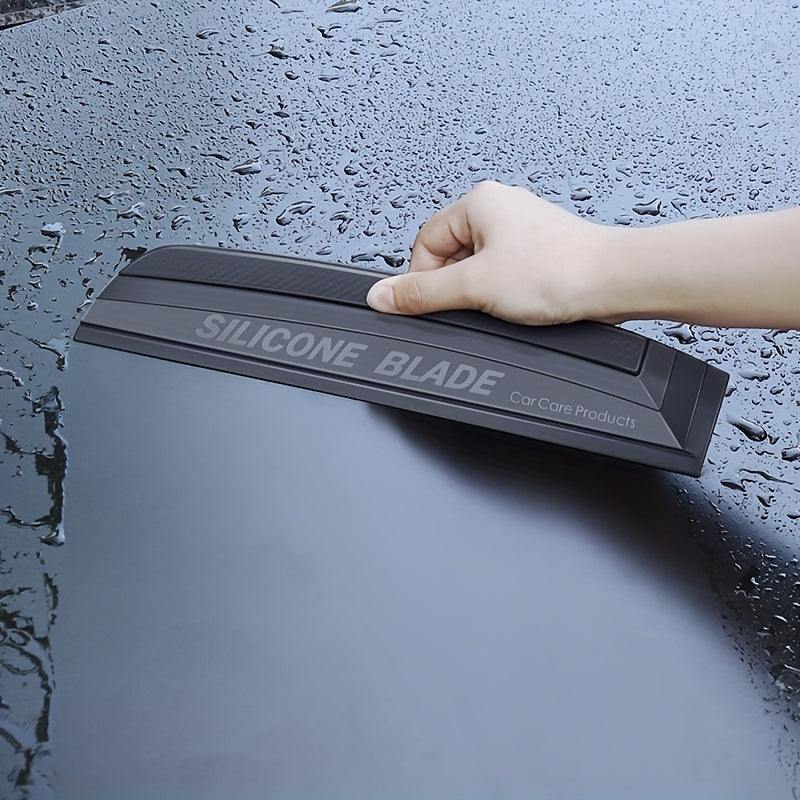 Soft-Grip Silicone Water Blade - Non-Scratch Car Wrap Tool for Water, Window, and Film Cleaning - Durable, Handy, and Easy-to-Use Squeegee Wiper and Scraping Accessory