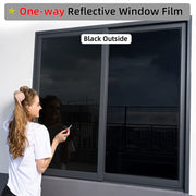 Premium Contemporary 3pcs Set One-Way Window Privacy Film - 1mil Thickness, Heat Control, 99% UV Blocking, PET Material - Privacy Protection, with Free Installation Tools, for Home Office, Window Tint