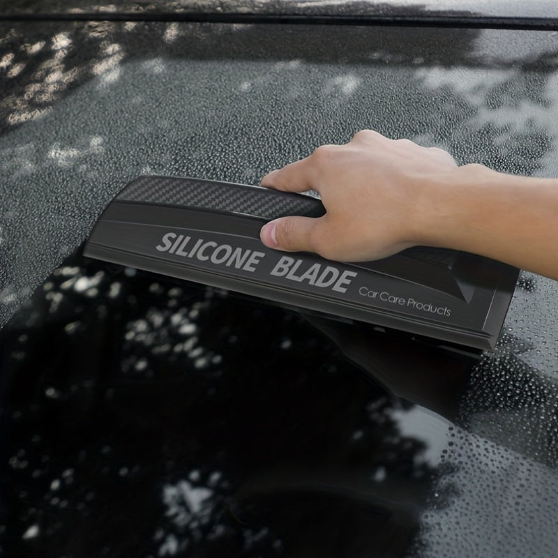 Soft-Grip Silicone Water Blade - Non-Scratch Car Wrap Tool for Water, Window, and Film Cleaning - Durable, Handy, and Easy-to-Use Squeegee Wiper and Scraping Accessory