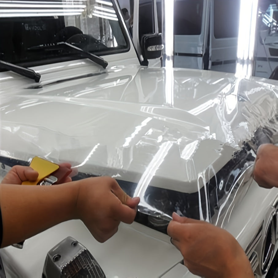 TXDSONG High-Grade TPH Clear PVC Vinyl Car Wrap Protective Film for Various Models - Durable Self-Adhesive Transparent Paint Guard