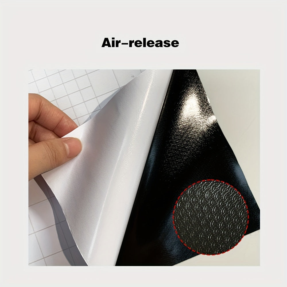 High Gloss Black Vinyl Car Wrap Roll with Free Squeegee, 19.69x78.74 inch PVC Film for Engine Hood & Motorcycle Paint Protection, Scratch-Resistant Automotive Vinyl Wrap for Various Models