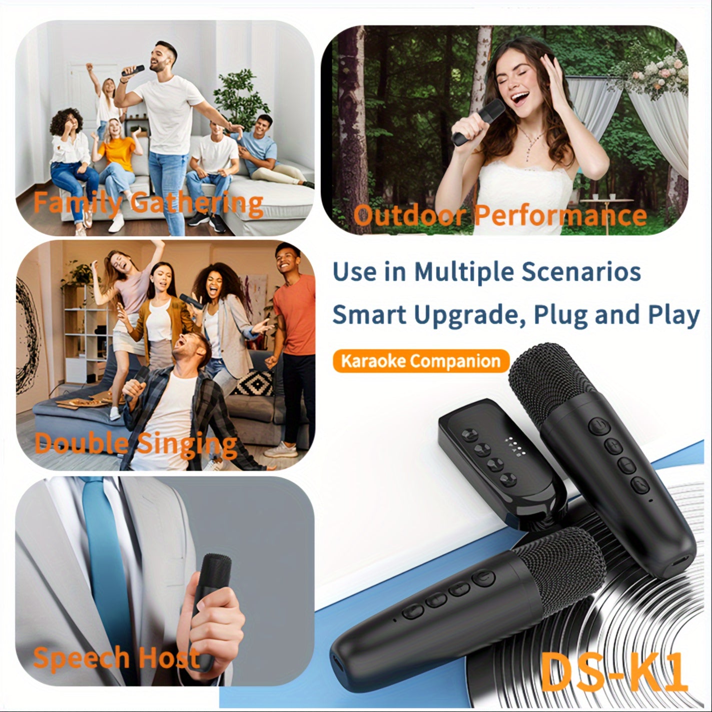 Karaoke System - Premium Dual Wireless Mics with Enhanced Mixer - Perfect all occasions