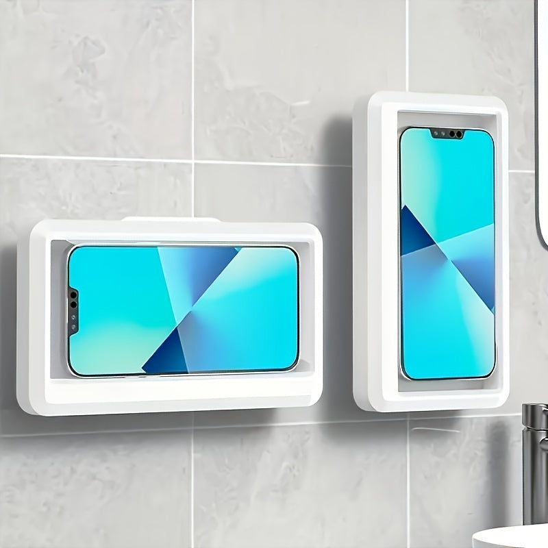 Keep your phone safe and handy with this 1pc shower phone holder—featuring 360° rotation, anti-fog high-sensitivity cover, and universal mount. Perfect for your bathroom, tub, kitchen, or wall!