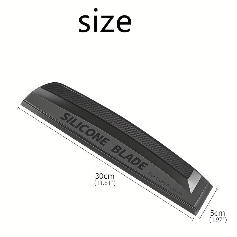 Soft-Grip Silicone Water Blade - Non-Scratch Car Wrap Tool for Water, Window, and Film Cleaning - Durable, Handy, and Easy-to-Use Squeegee Wiper and Scraping Accessory