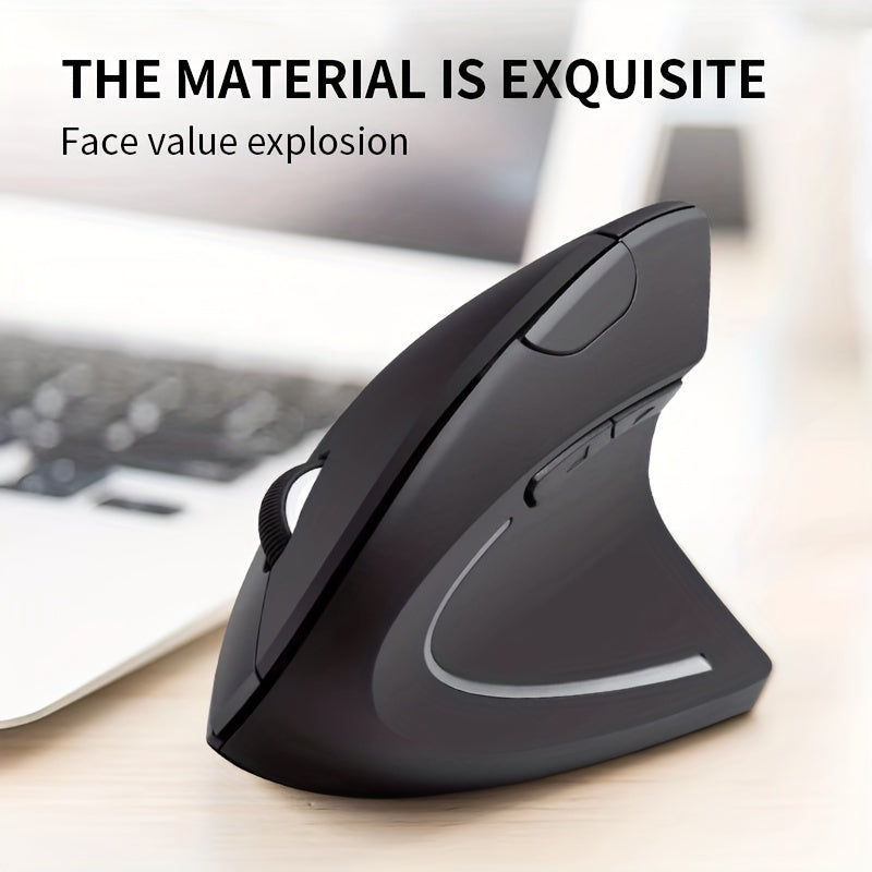 Navigate comfortably with this 2.4GHz ergonomic wireless mouse—designed for smooth, precise control and long-lasting wireless freedom!