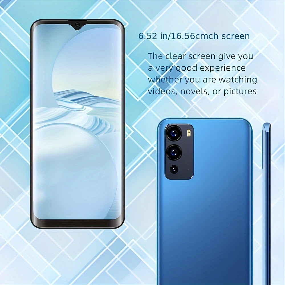 Stay powered and protected with this unlocked smartphone featuring a 6.56-inch screen, dual SIM card support, plus a protective case and charger included!