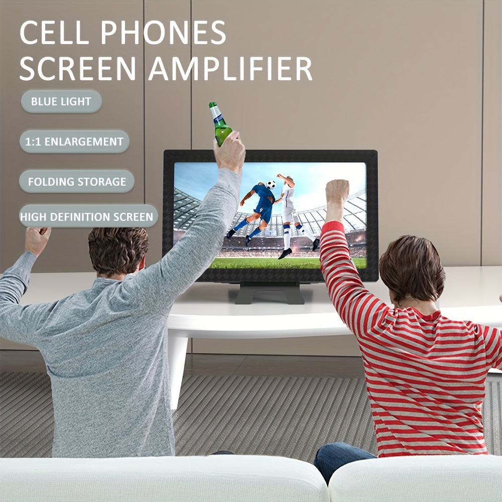 12-inch Foldable Phone Screen Magnifier with Optical Acrylic Lens.