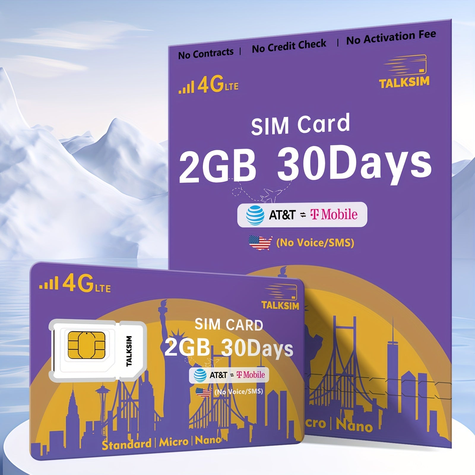 Stay connected hassle-free with this prepaid SIM card—ideal for security cameras, hotspots, smartwatches, and GPS trackers. No voice or SMS, and absolutely no extra fees!
