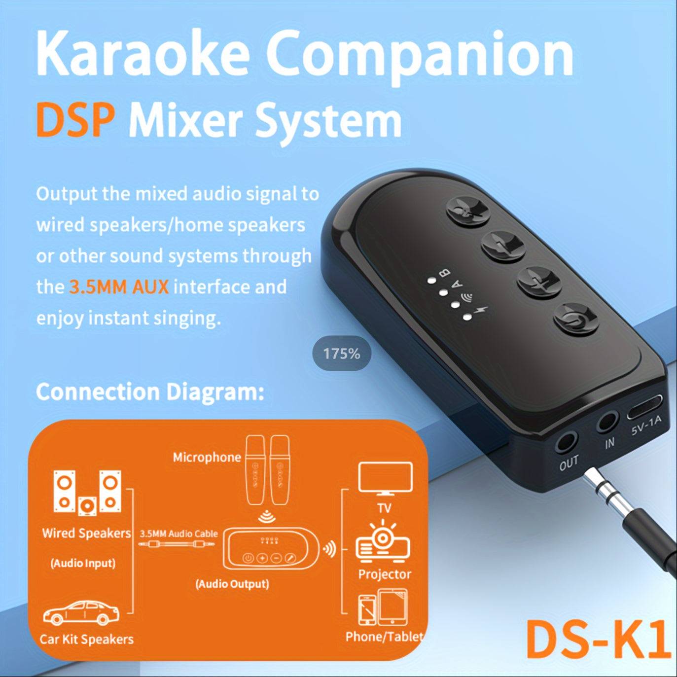 Karaoke System - Premium Dual Wireless Mics with Enhanced Mixer - Perfect all occasions