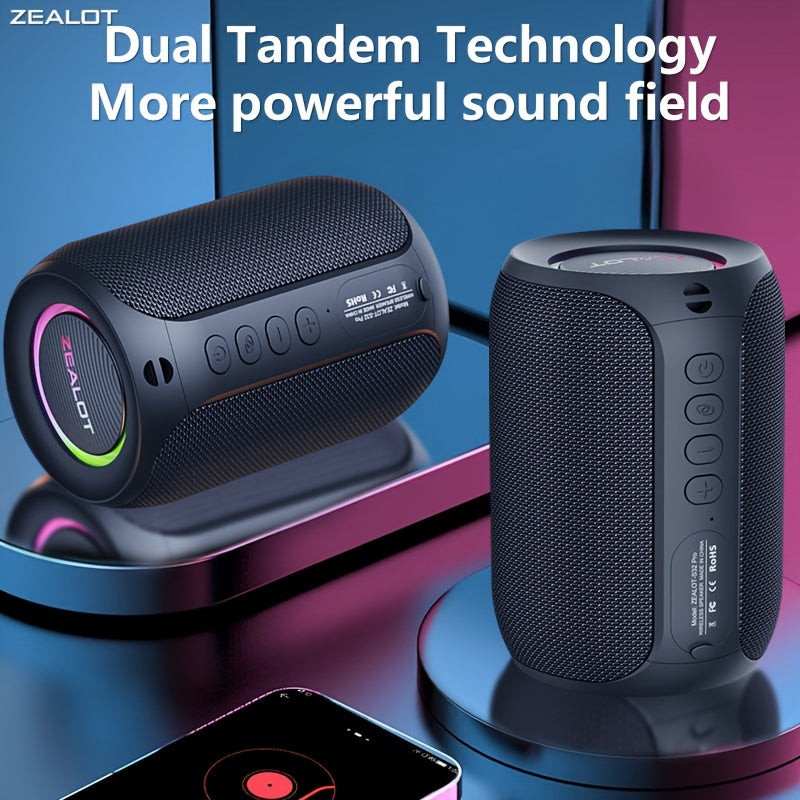 Enjoy your favorite tunes with these wireless outdoor portable subwoofer speakers, delivering rich sound and powerful bass for a great listening experience on-the-go.