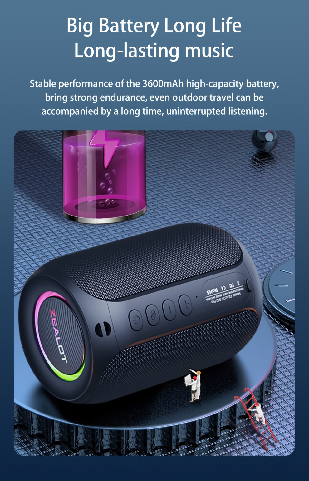Enjoy your favorite tunes with these wireless outdoor portable subwoofer speakers, delivering rich sound and powerful bass for a great listening experience on-the-go.