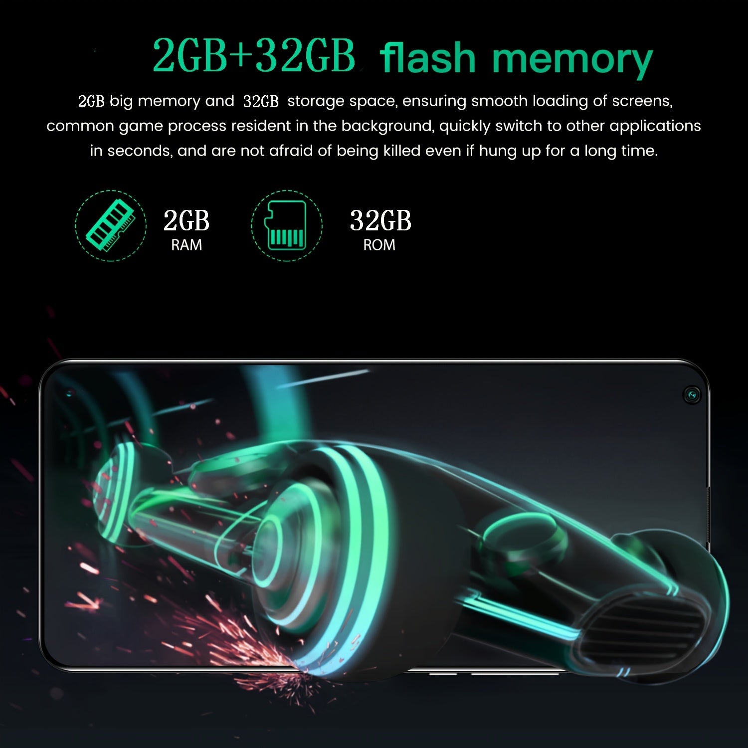 Stay connected with the Reno6 Pro smartphone—featuring 2GB RAM, 32GB storage, a 6.35-inch screen, and dual SIM card support for flexible use!