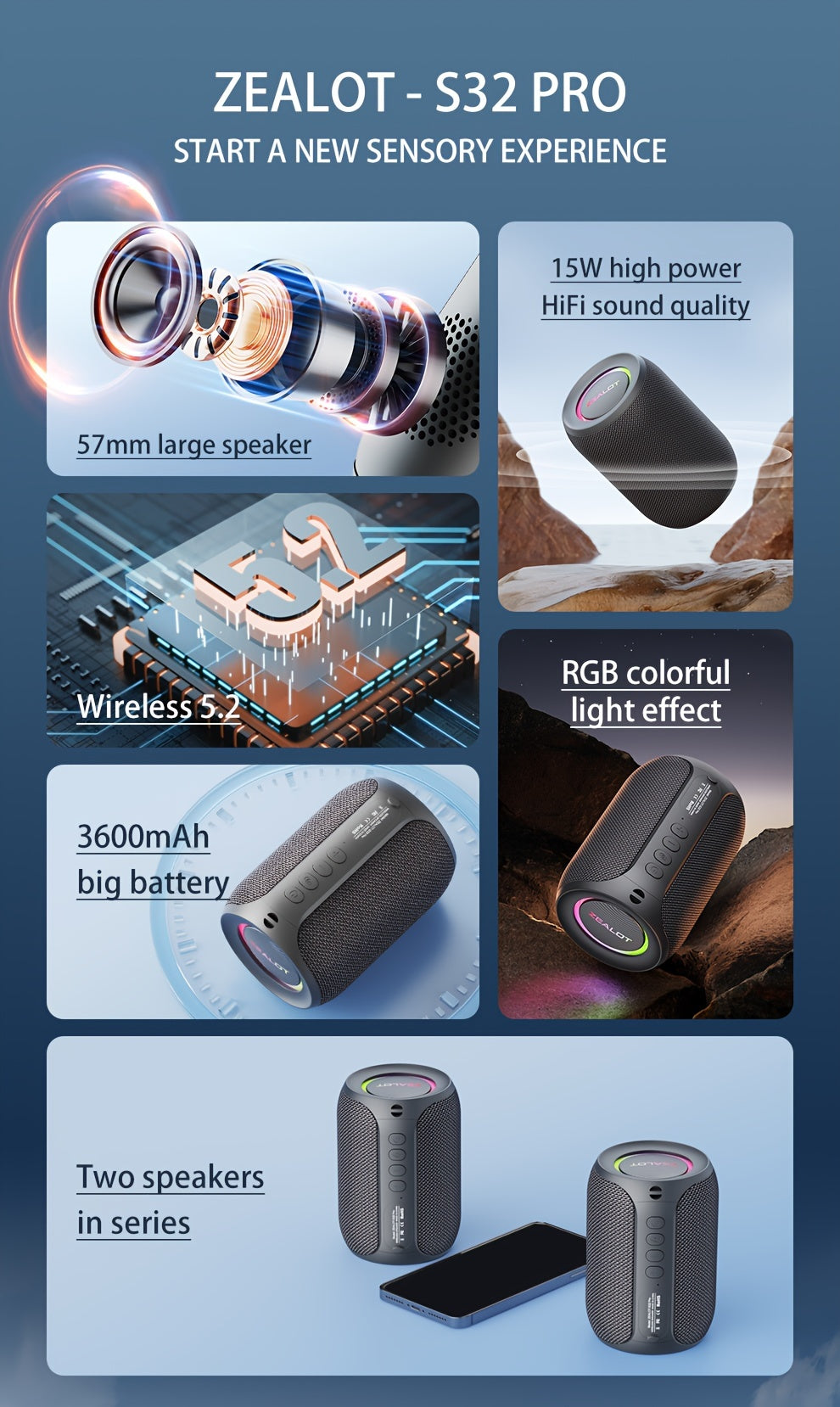 Enjoy your favorite tunes with these wireless outdoor portable subwoofer speakers, delivering rich sound and powerful bass for a great listening experience on-the-go.