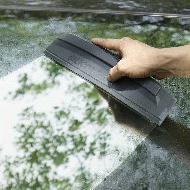 Soft-Grip Silicone Water Blade - Non-Scratch Car Wrap Tool for Water, Window, and Film Cleaning - Durable, Handy, and Easy-to-Use Squeegee Wiper and Scraping Accessory