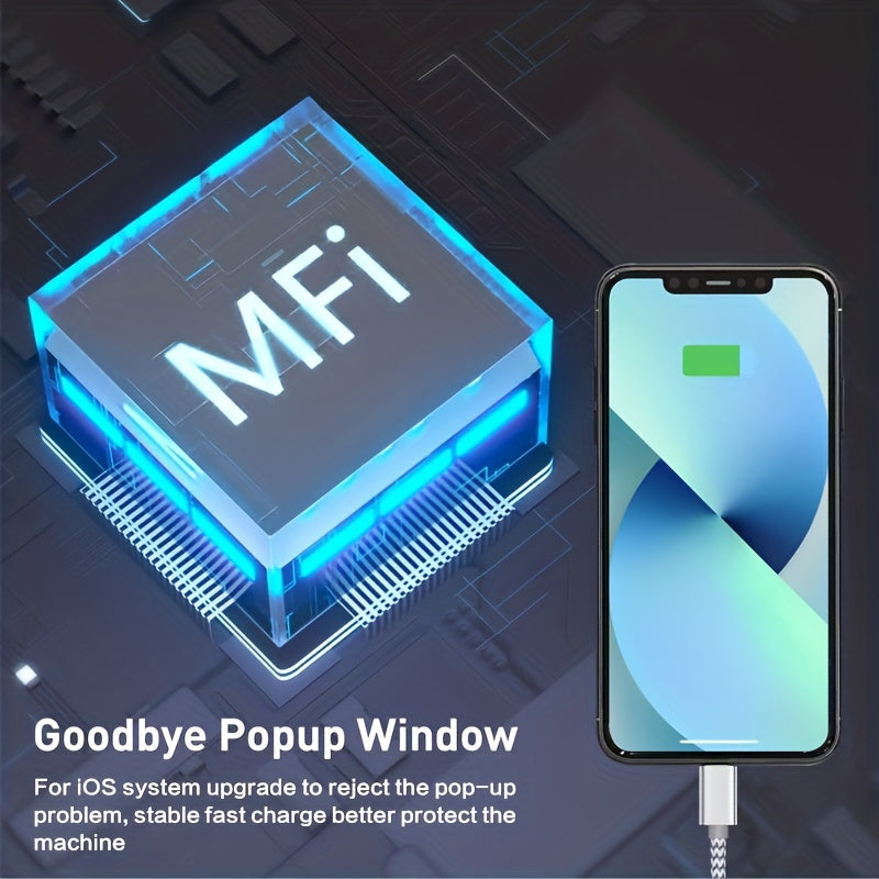 USB-C to Lightning Cable 1/2/3/4-Pack, 6ft Nylon Braided C-Type Fast Charging Cable for iPhone Charger, Compatible with iPhone 14/13/12/11 Pro Max in Gray and White