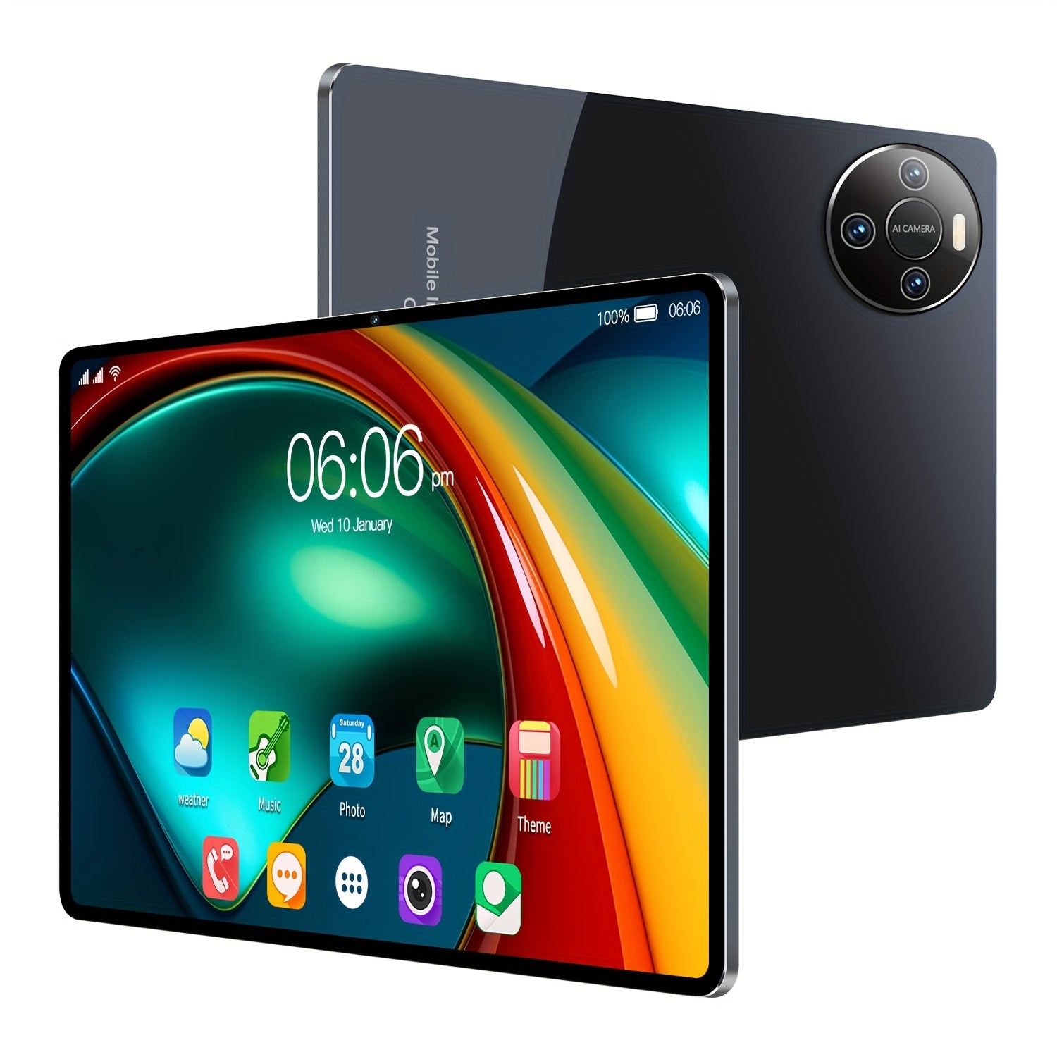 Enjoy stunning visuals and smooth performance with this 10.1-inch HD smart tablet—featuring dual cameras (24MP + 32MP), Android 13!
