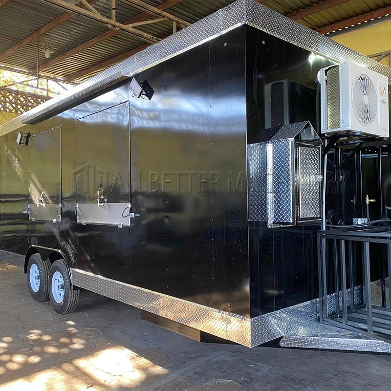 American Standard Fully Equipped Food Truck for Sale Custom Concession Trailer Bubble Tea Coffee Vending Cart Food Trailer