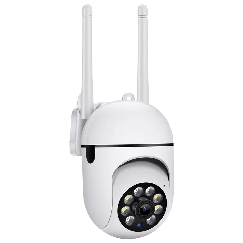 Secure your space with WiFi wireless security camera—featuring 4X zoom, auto-tracking, two-way audio, HD video, and color night vision for complete peace of mind!