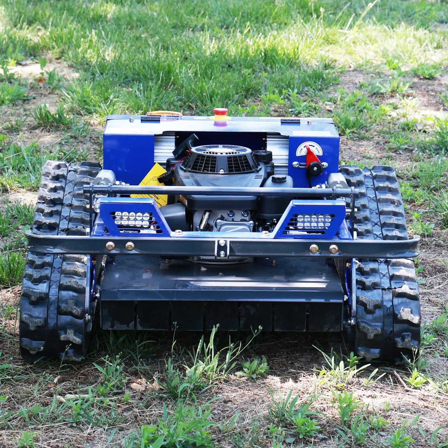Slope Mower Remote Control, 9HP Tracked Robotic Lawn Mower, RC Crawler Radio Controlled Grass Cutter for Steep Terrain