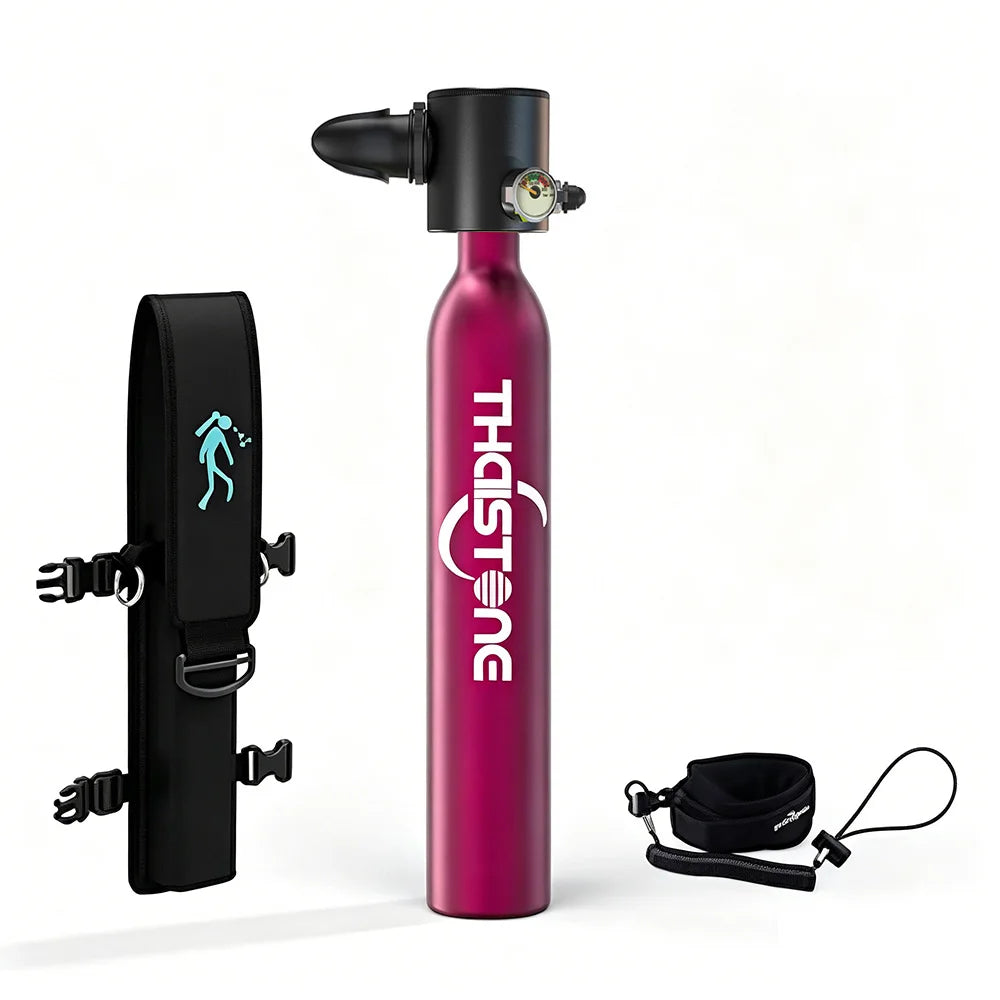 THAIITONEE-0.5L Mini Scuba Diving Tank, Backup Air Cylinder Emergency Rescue Pony Bottle