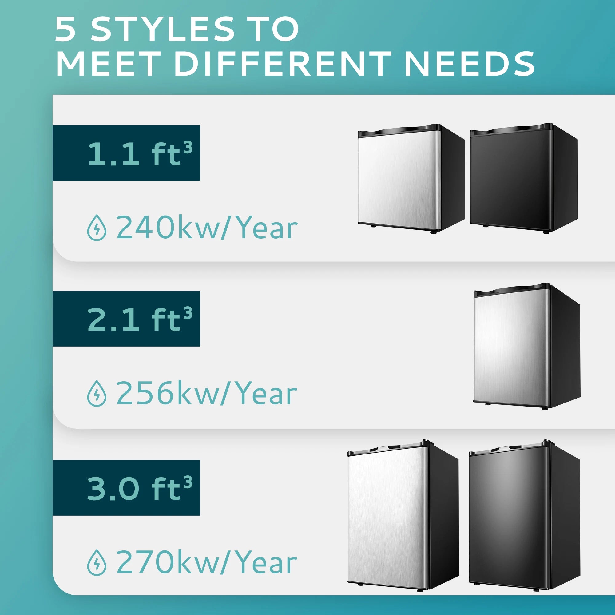 SIMZLIFE Upright freezer 3.0Cubic Feet Single Door Compact Mini Freezer with Reversible Door Small freezer for Home Dorms Office