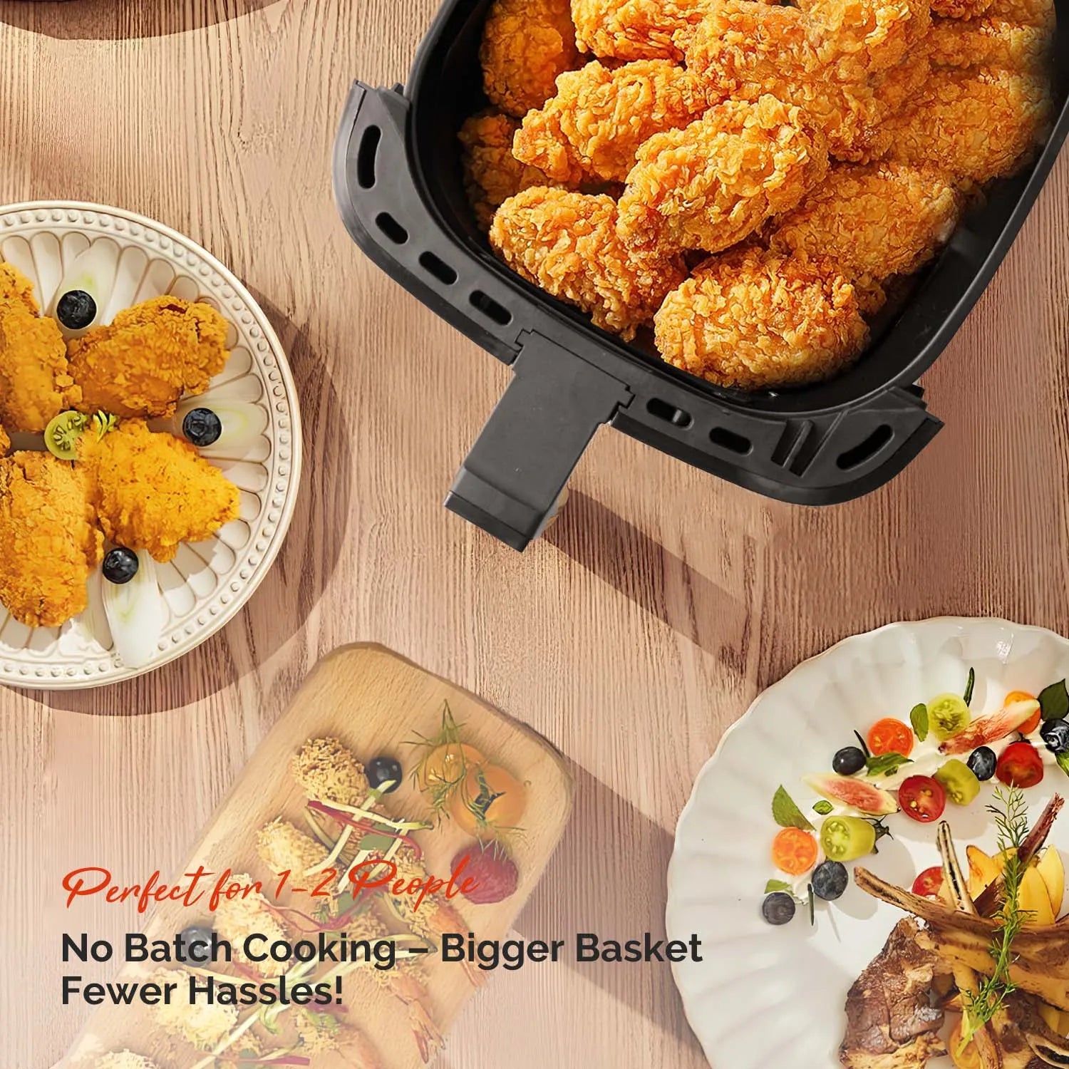 8.5QT Air Fryer, View Window, Multifunctional Large Family Size Capacity for 4-8 People, 10in1 Smart Digital Presets Air Frying