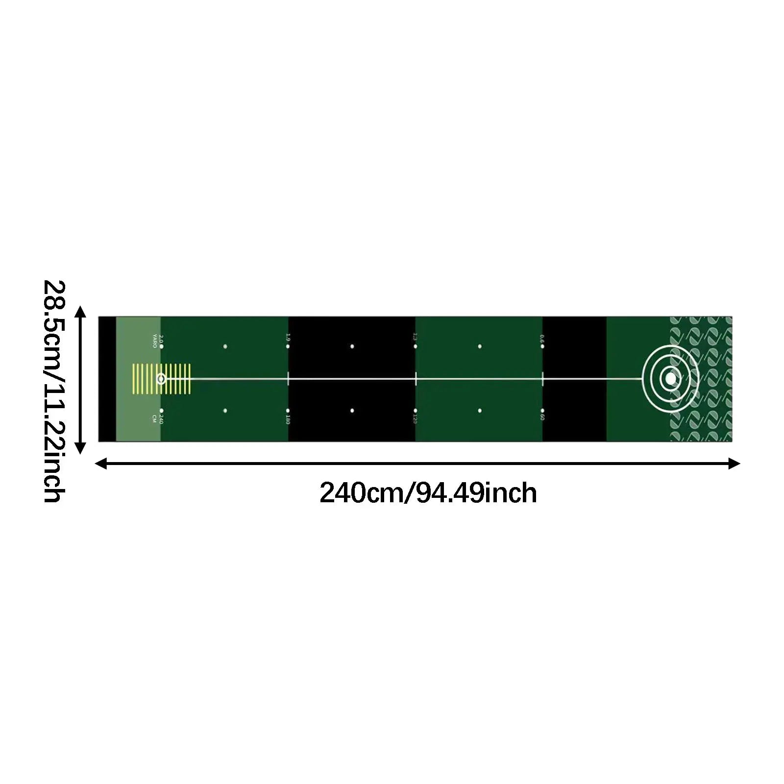 Golf Putting Mat Gift for Golfer Golfing Accessory Lightweight Portable Improve Putting Accuracy Training Aid for Park Lawn Home