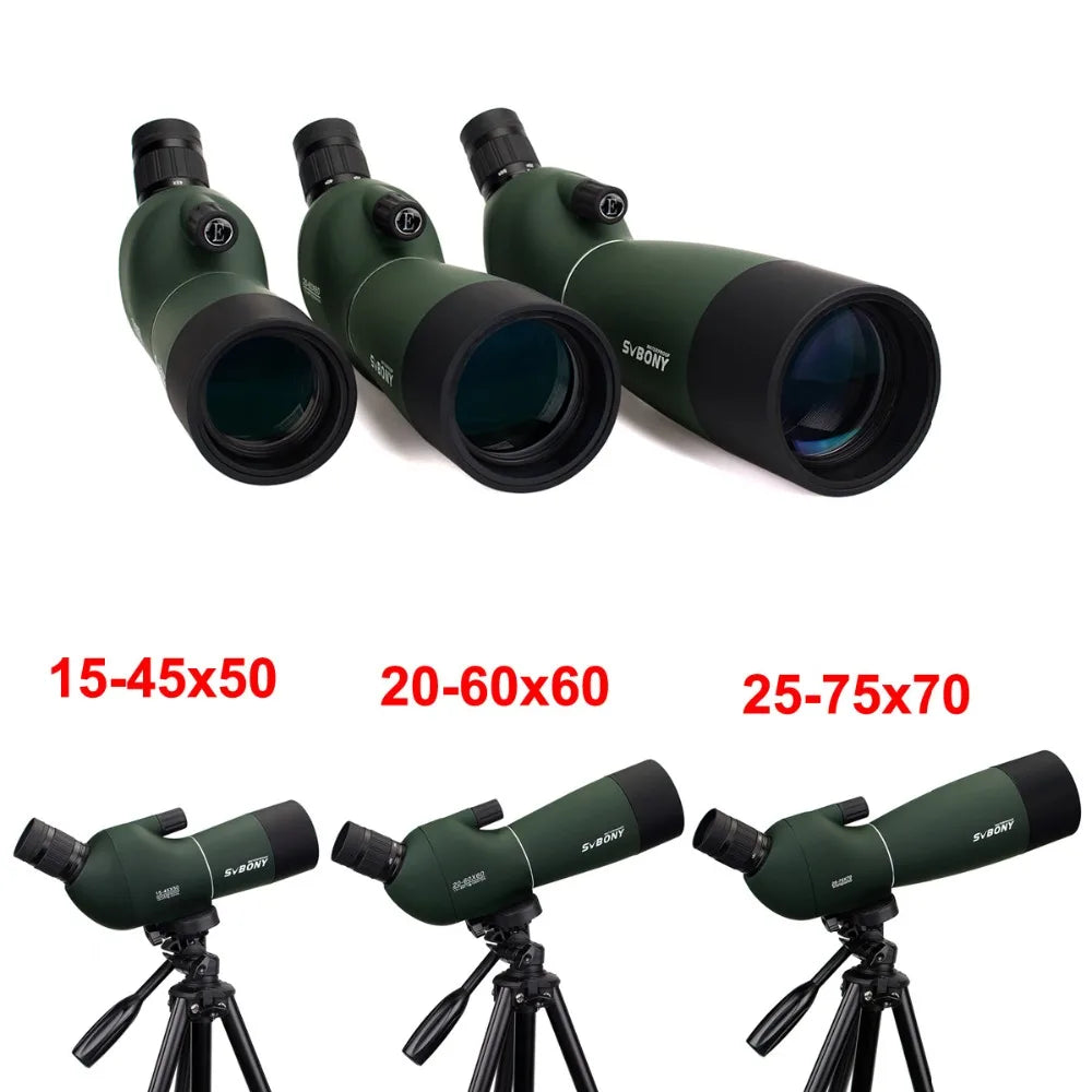 SVBONY SV28 Telescope Spotting Scope Powerful Zoom Monocular FMC BAK4 Waterproof For Bird Watching Target Shotting