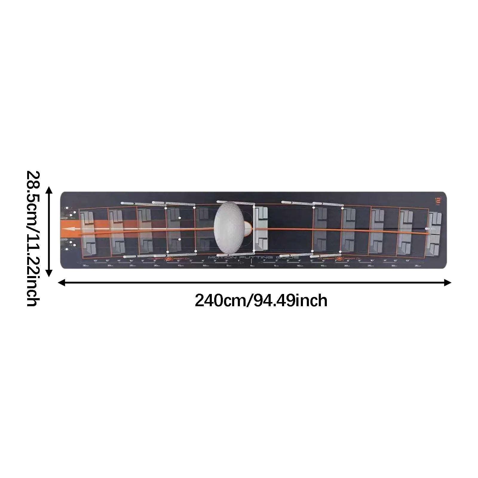 Golf Putting Mat Gift for Golfer Golfing Accessory Lightweight Portable Improve Putting Accuracy Training Aid for Park Lawn Home