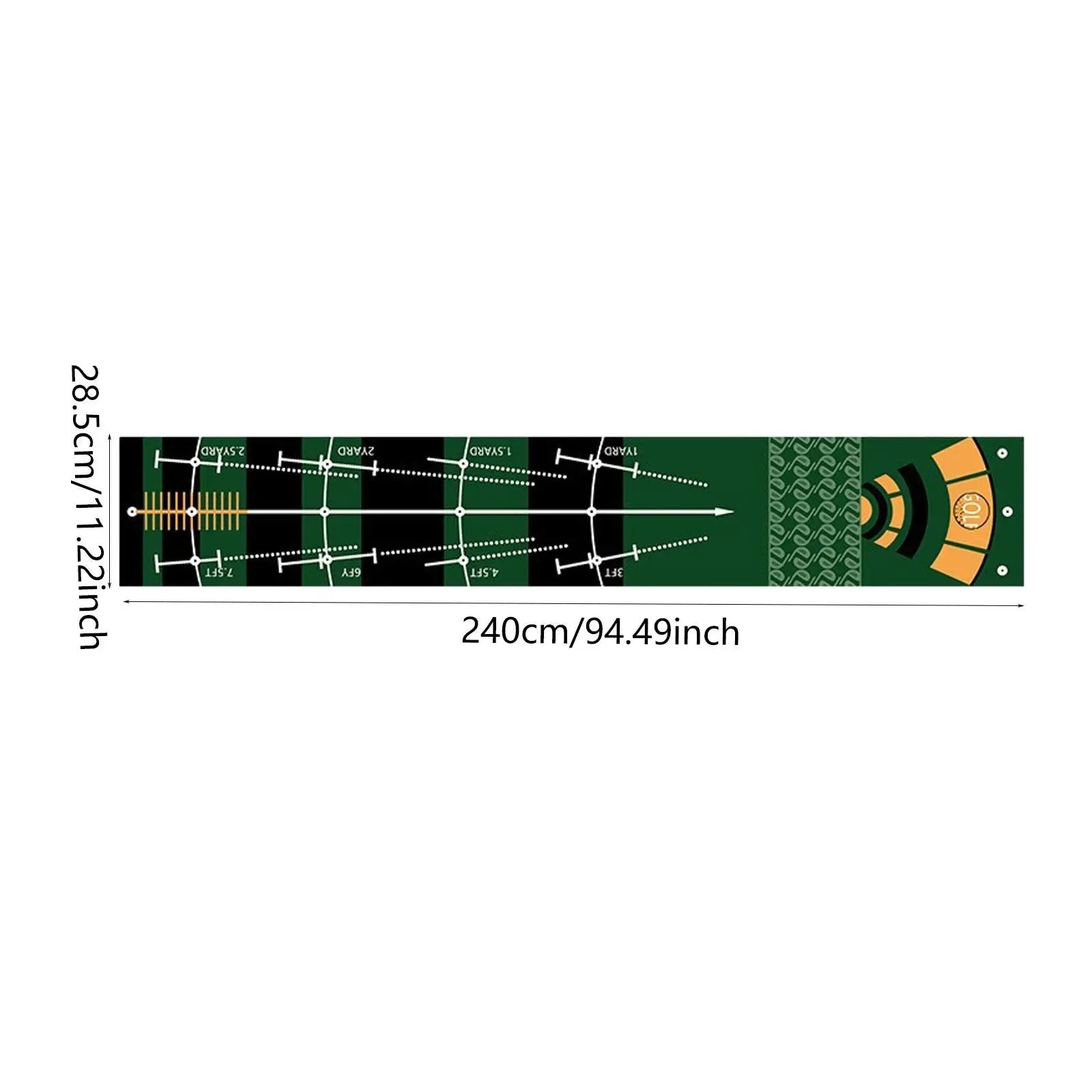 Golf Putting Mat Gift for Golfer Golfing Accessory Lightweight Portable Improve Putting Accuracy Training Aid for Park Lawn Home