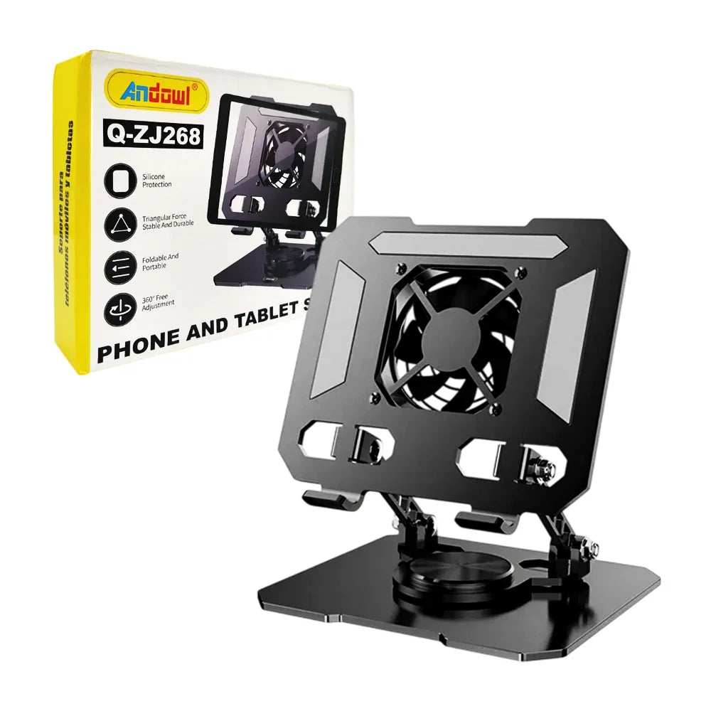 Keep your phone or tablet cool and hands-free with this metal cooling stand—available in assorted colors to match your style!