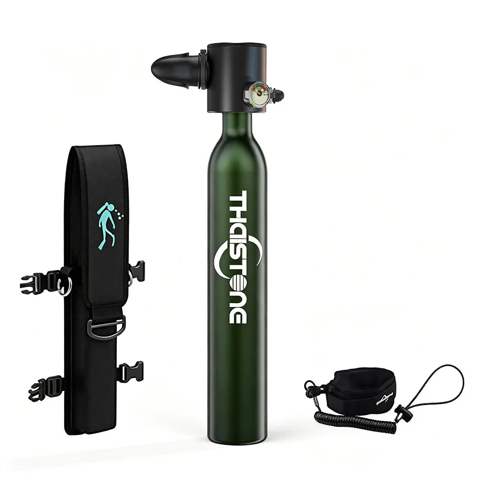 THAIITONEE-0.5L Mini Scuba Diving Tank, Backup Air Cylinder Emergency Rescue Pony Bottle