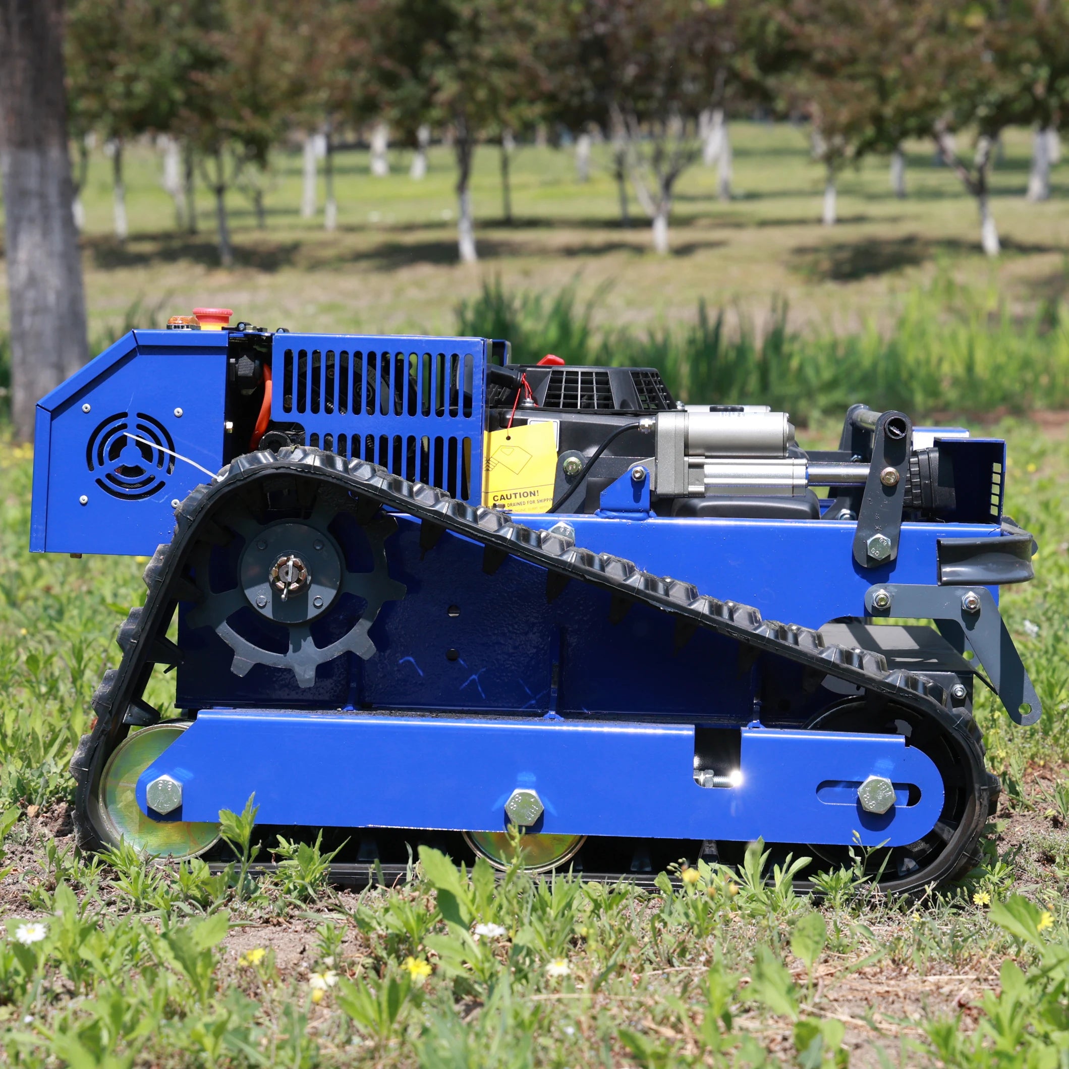 Slope Mower Remote Control, 9HP Tracked Robotic Lawn Mower, RC Crawler Radio Controlled Grass Cutter for Steep Terrain