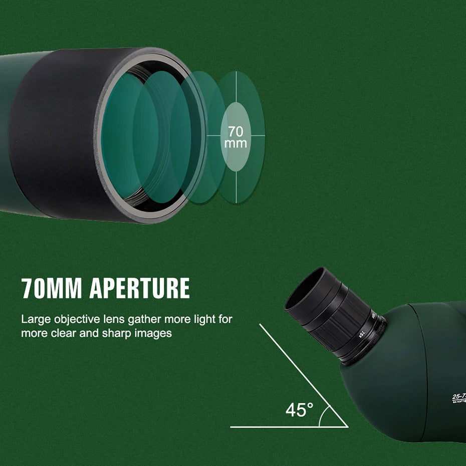 SVBONY SV28 Telescope Spotting Scope Powerful Zoom Monocular FMC BAK4 Waterproof For Bird Watching Target Shotting