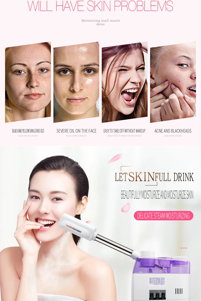 Nanometer Spray Facial Moisturizing Vaporizer Hot and Cold Spray