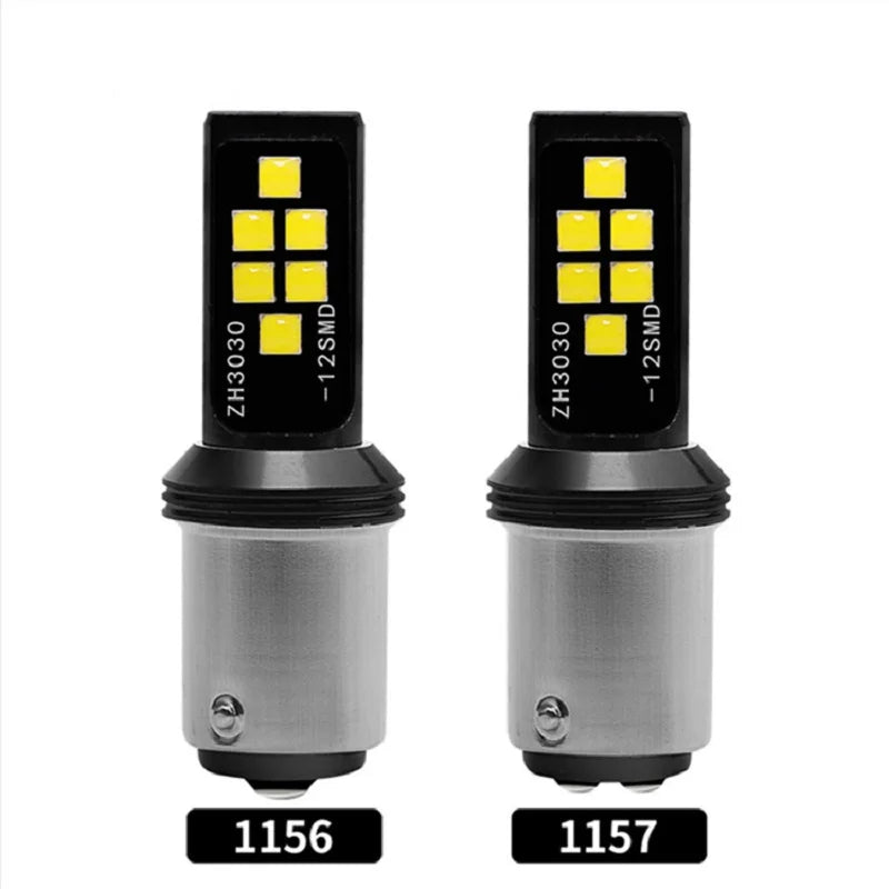 1pcs Py21w Ba15s P21w Led 1156 Bau15s Bulb 3030SMD 1157 Led Bay15d P21/5w Car Turn Signal Lamp Brake Backup Light White