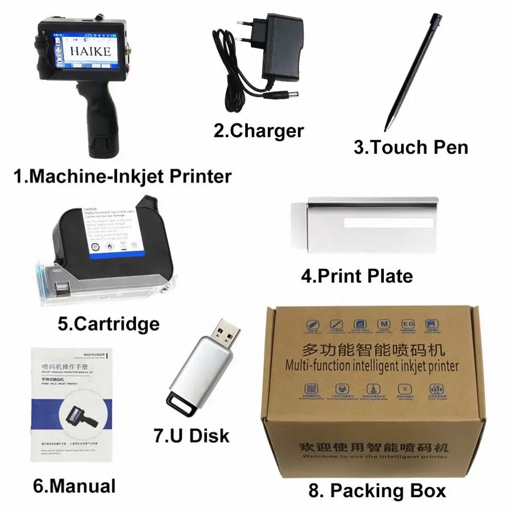 Original Ink Cartridges IQ800 IQ880 Black Red TIJ 50Mm Handheld Inkjet Printer for Industrial Inkjet Printers Cartridges