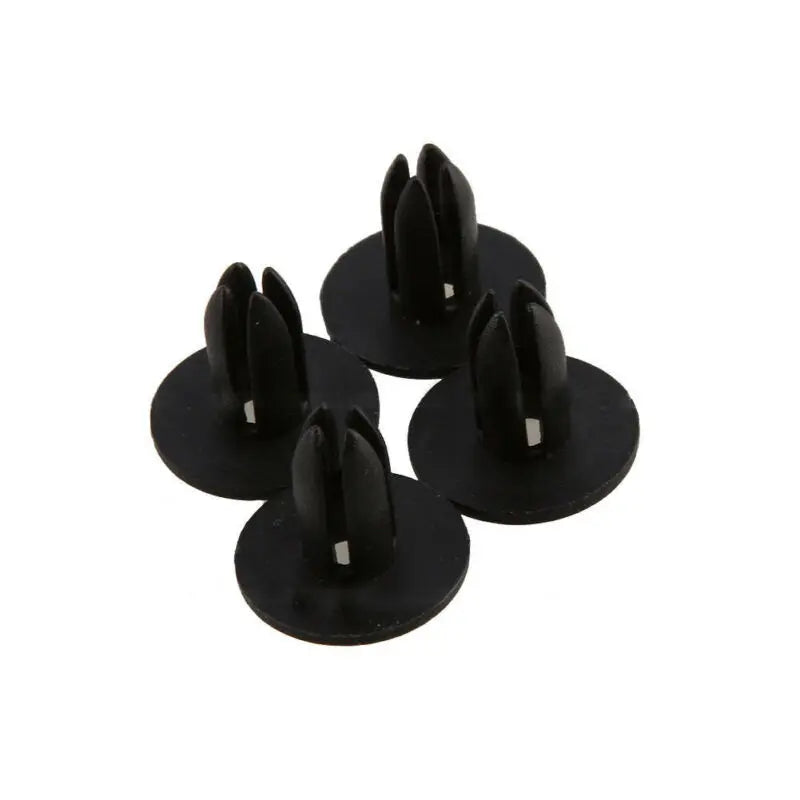 50pcs Car Body 6mm Hole Dia Plastic Rivets Fastener Fender Bumper Push Pin Black Universal Car Fasteners Clip Auto Accessories