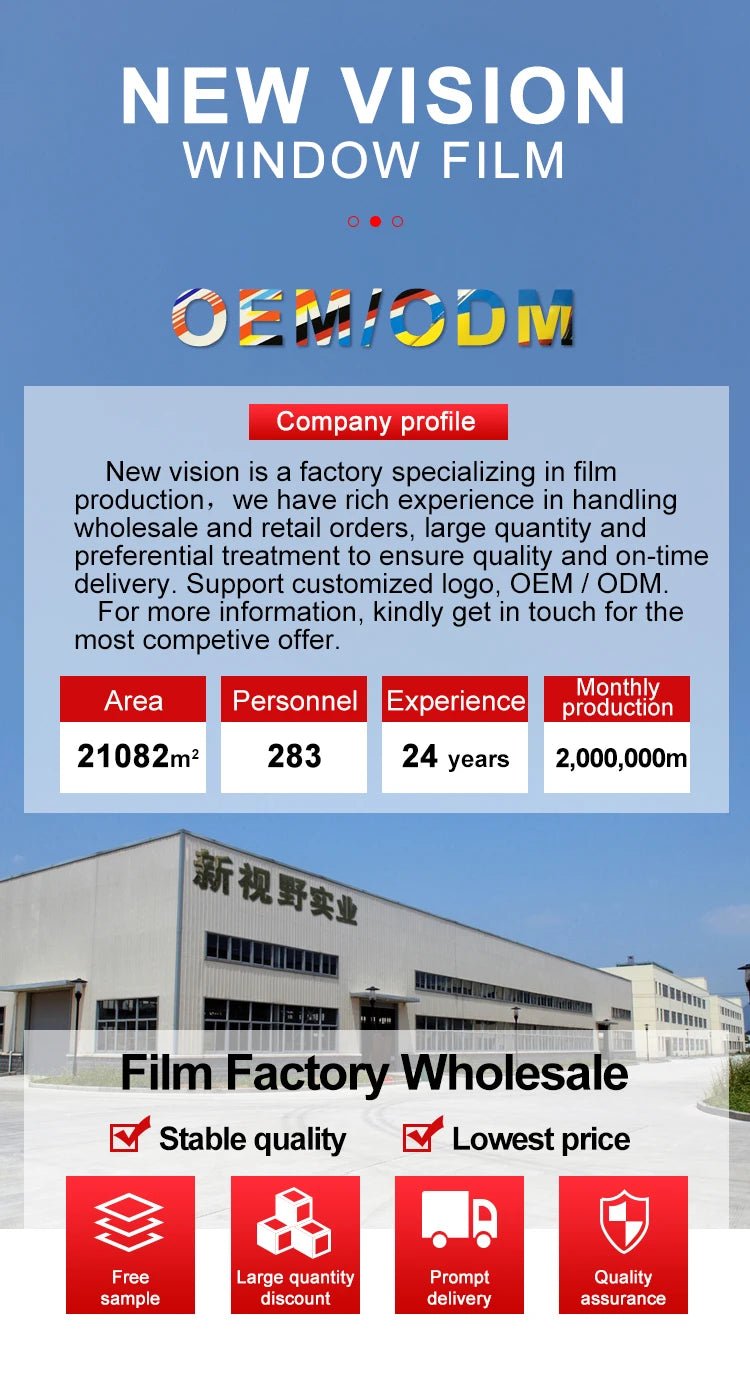 Nano Ceramic Automotive Tinting Film PET Self-Healing Window Tint Film for Cars UV Proof Automotive Window Film