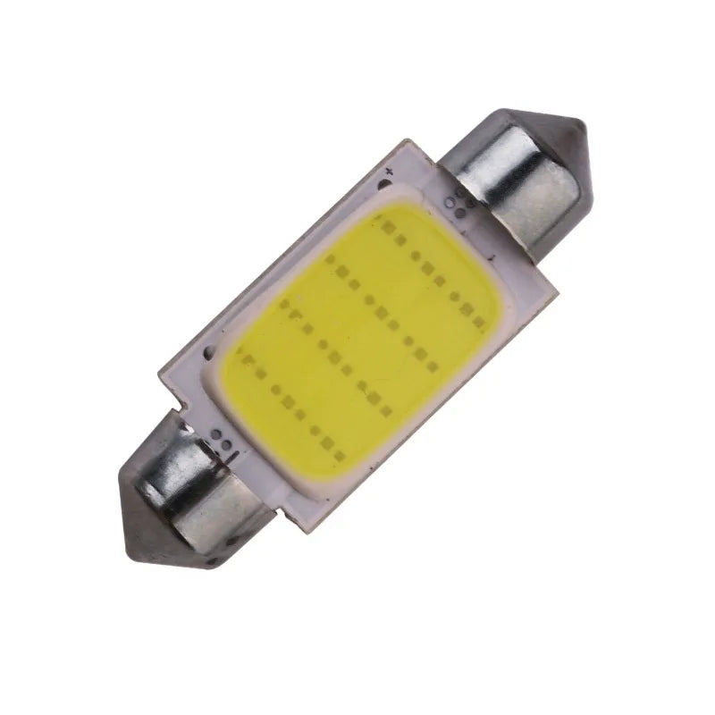 2pcs C10W C5W LED COB Festoon 31mm 36mm 39mm 41mm 42mm 12V White Bulbs Cars License Plate Interior Reading Dome Door Light 6500K