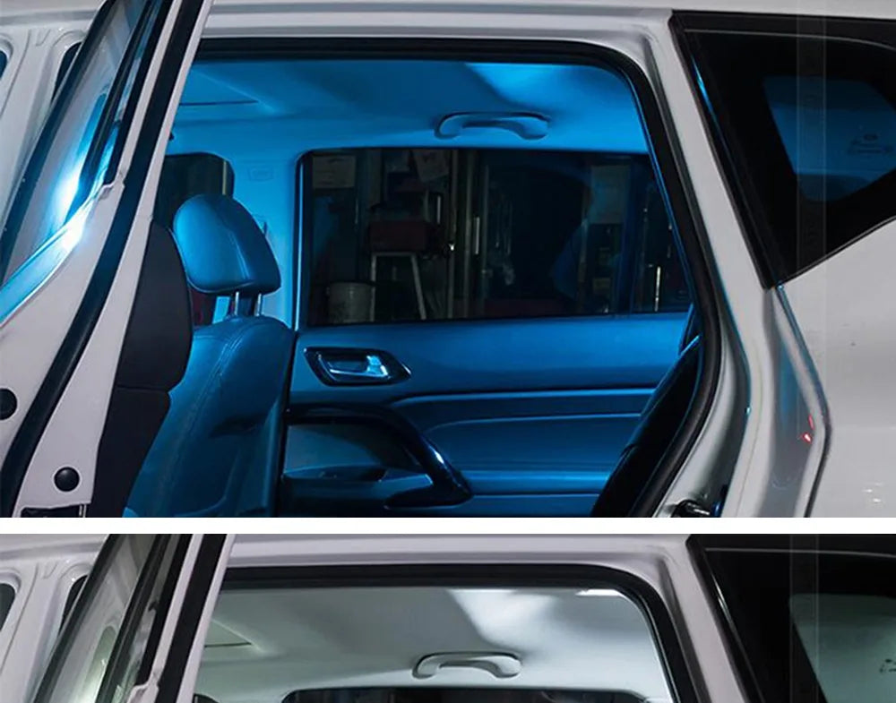 2pcs C10W C5W LED COB Festoon 31mm 36mm 39mm 41mm 42mm 12V White Bulbs Cars License Plate Interior Reading Dome Door Light 6500K