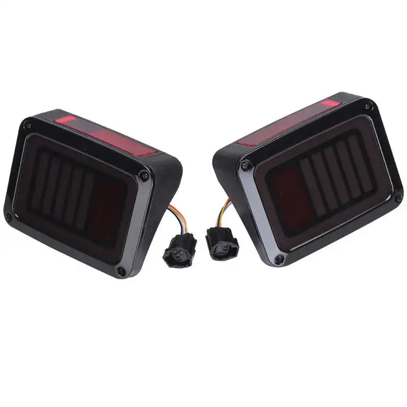LED Tail Lights Smoke Lens For Jeep Wrangler 2007-2017 JK JKU With Break Back Up Light Reverse Turn Parking Signal Lamp Assembly