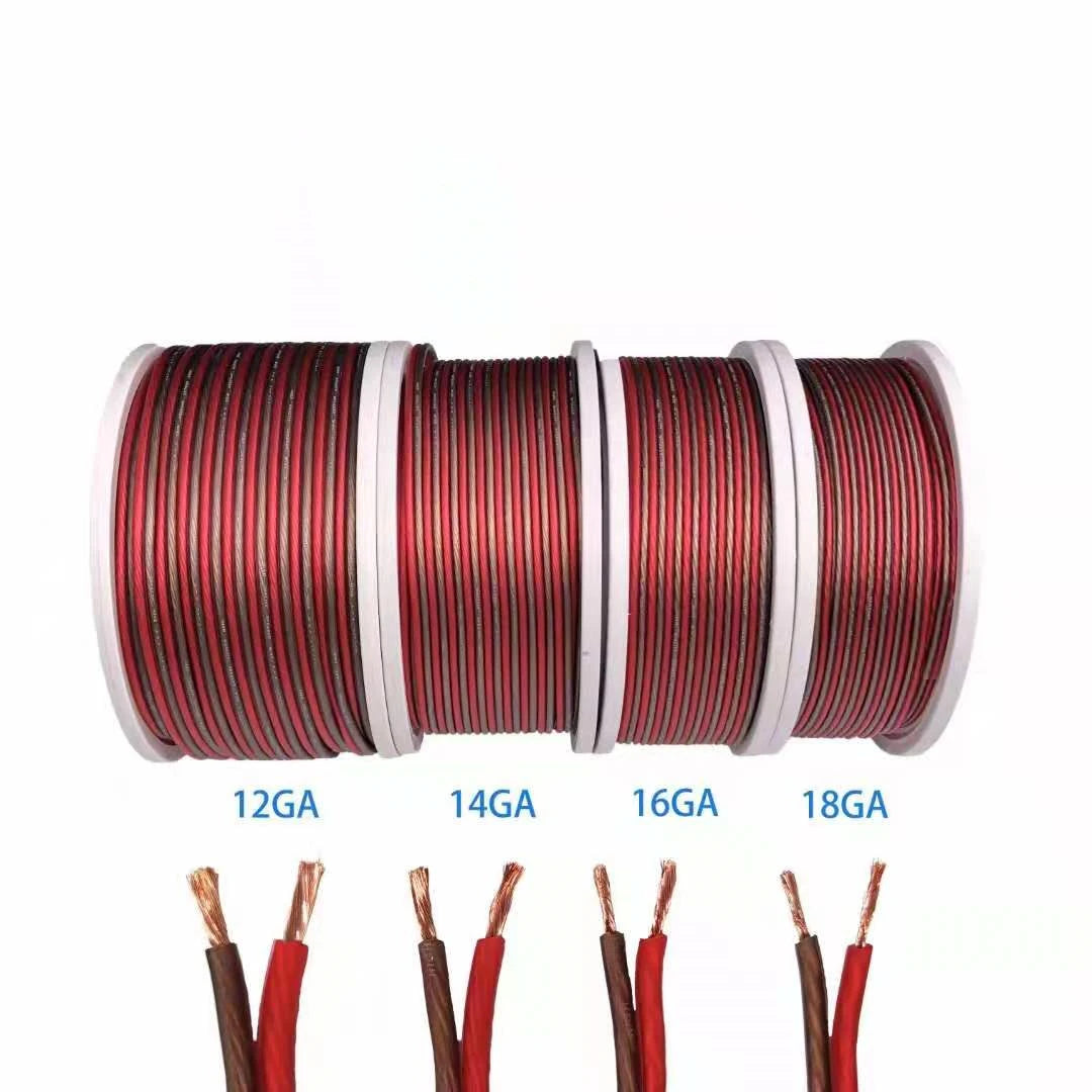 Speaker Line 16GA Speaker High-frequency Signal Line Car Electronic Audio Wiring Car Subwoofer 8 Inch Oxygen-free Copper Wire