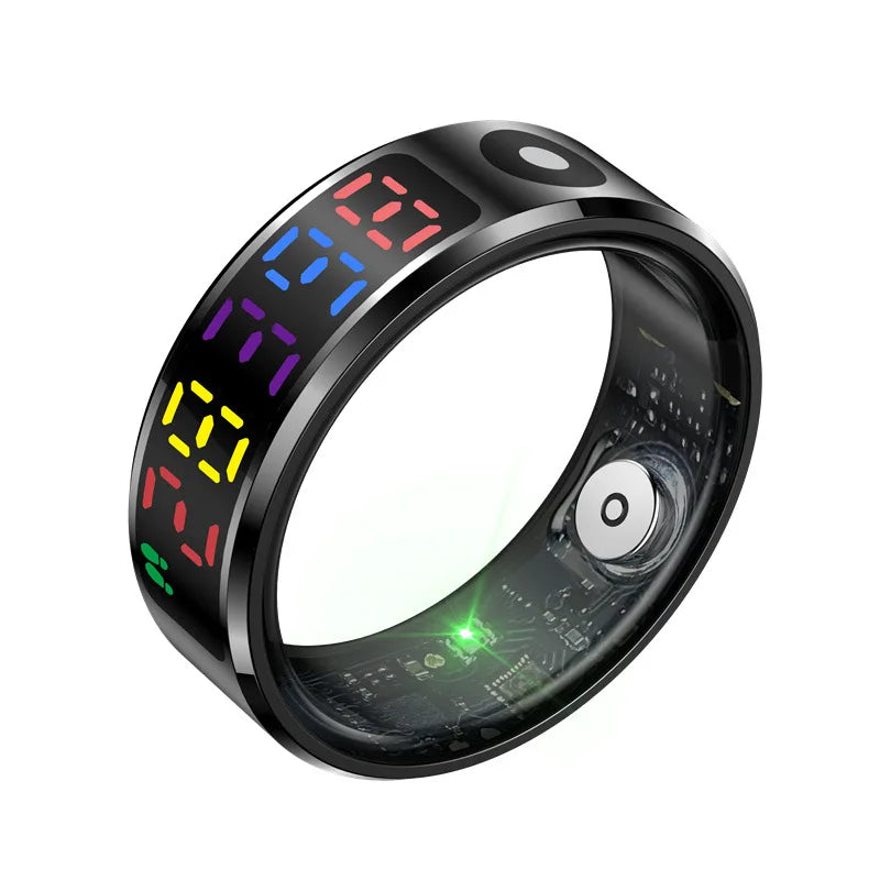 Health Monitoring Smart Ring Full APP Control Heart Rate Oxygen Sport Sleep Tracker IP68 Waterproof
