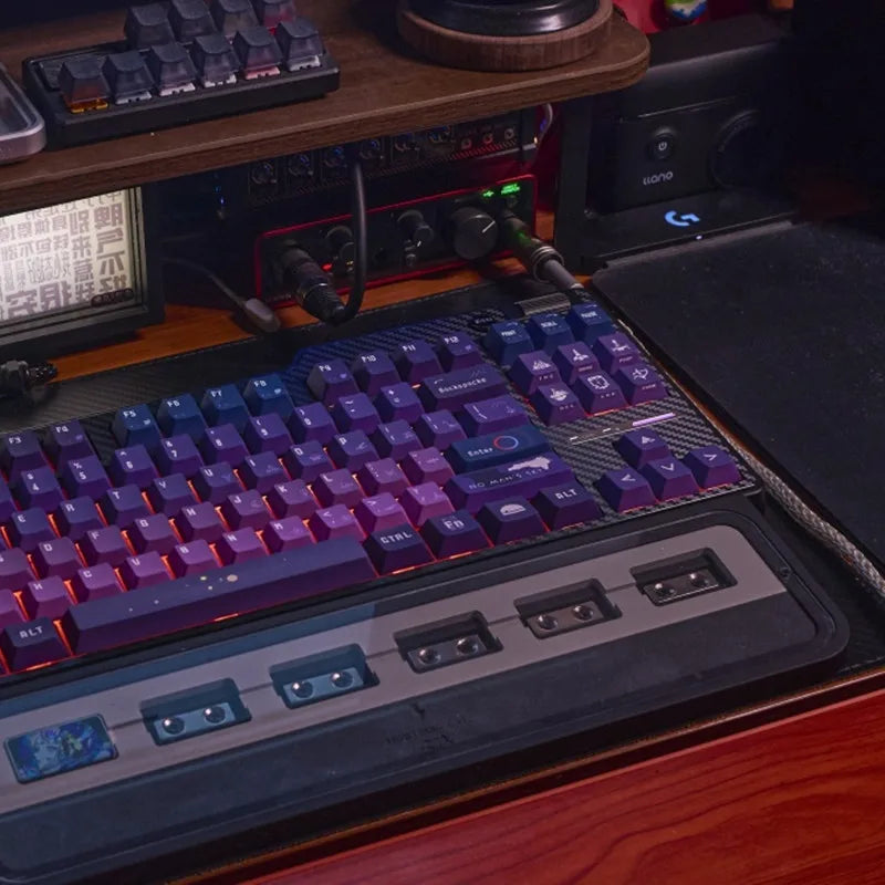 New Arrival No Man's Sk-y Keycaps 138 Keys Cherry Profile PBT Dye Subbed Keycap for Mechanical Keyboard With MX Switch