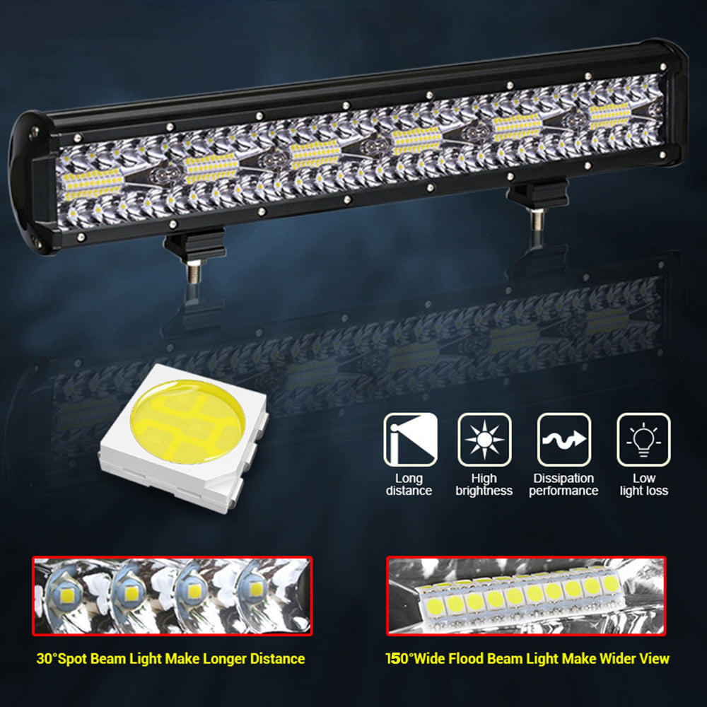 NLpearl 120W 420W 600W LED Bar Work Light for Tractor Boat Off-Road Truck Suv Atv Spot Flood Combo 12V 24V Led Working Lights